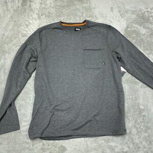 Bass Outdoor Long-Sleeve Pocket Tee Black Beauty Lightweight L NWT 6300